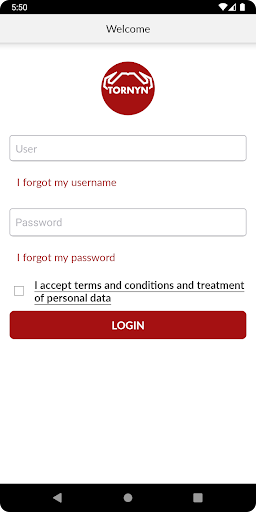 Android application Tornyn screenshort