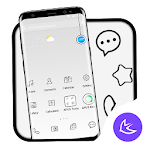 Cover Image of Tải xuống Pure White APUS Launcher theme  APK