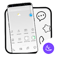 Pure White APUS Launcher theme