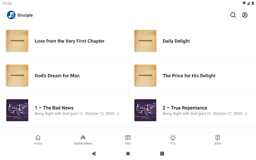 Screenshot of Jesus Disciple