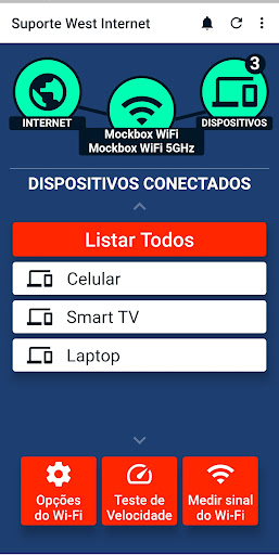 Suporte West Internet Screen 2