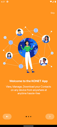 Android application Konet screenshort