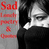 Lonely sad quotes icon