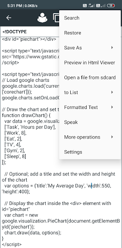 M Memo Screen 3