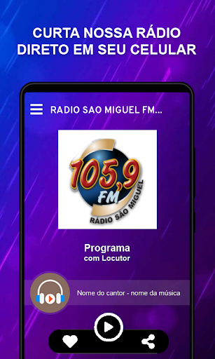 Android application Rádio São Miguel FM 105,9 screenshort