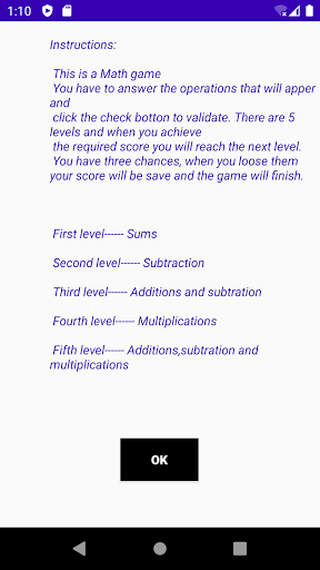 MathsGamePro Screen 3