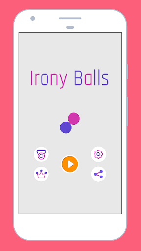 Android application Irony Balls - Brain Dots Game screenshort