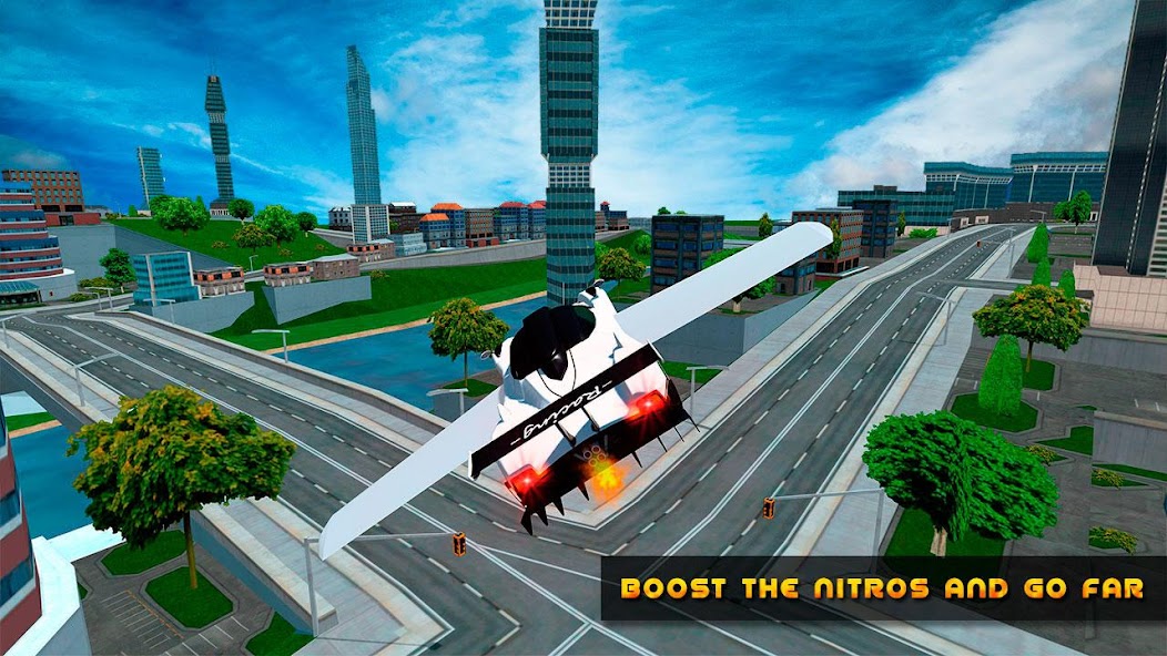 Flying Car Game driving 4.4 APK + Mod (Unlimited money) for Android