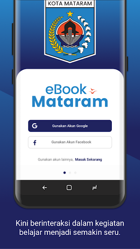 Android application eBook Mataram screenshort