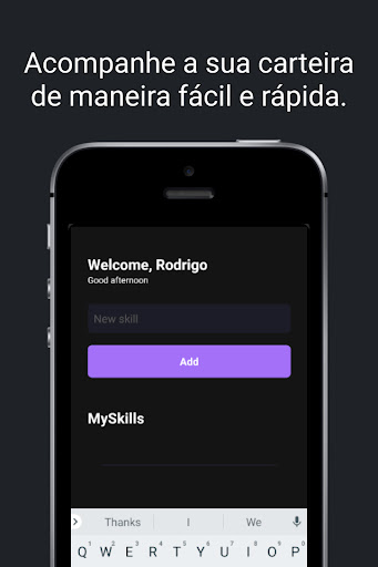 Android application MySkills screenshort