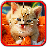 Cat Jigsaw Puzzles Cute Brain Games for Kids FREE icon