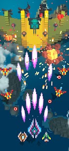 Sky Wings MOD APK: Pixel Fighter 3D (Free Shopping) Download 4