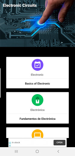 Electronics Circuits Screen 2