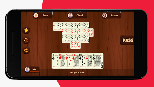 Android application Sevens Card Game screenshort
