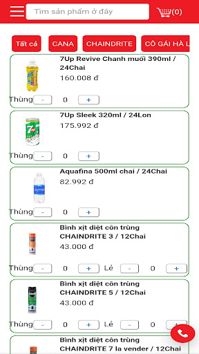 Android application Erashop screenshort
