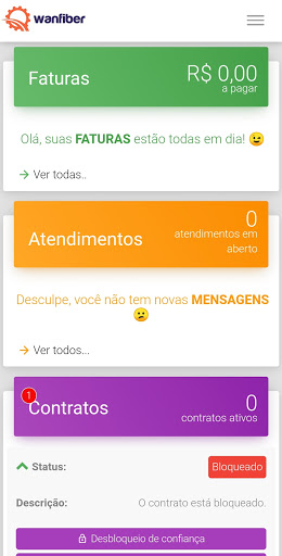 WanFiber Internet Screen 2