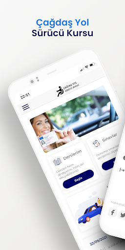 Android application Çağdaş Yol Sürücü Kursu screenshort