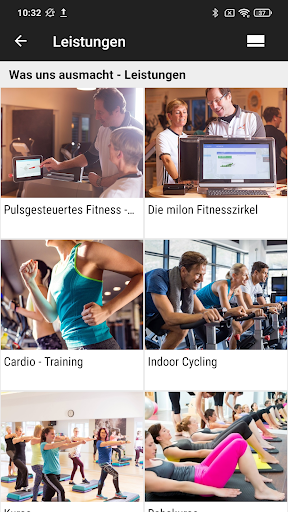 Android application Life Fitness Club screenshort