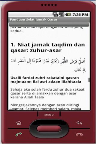 Niat solat jamak