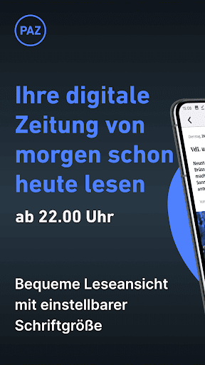 Android application PAZ E-Paper screenshort