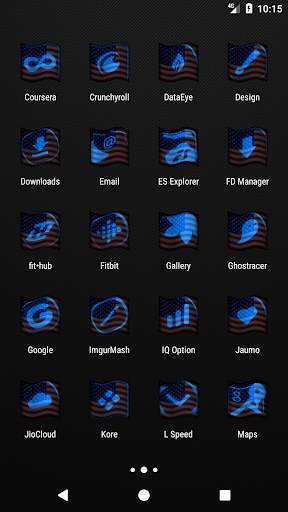 Usa Flag Blue Icon Pack Screen 3