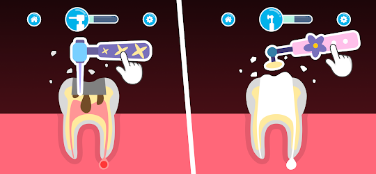 牙醫 医生 兒童遊戲 - 刷牙 為了 動物 2-5 岁