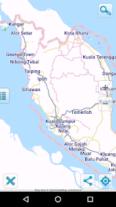 Map of Malaysia offline Unknown