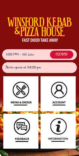 Android application Winsford Kebab and Pizza House screenshort