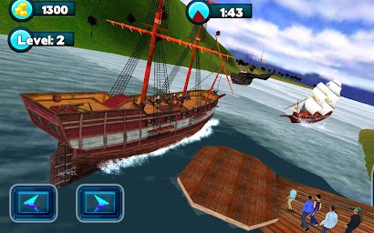 Water Taxi: Pirate Ship Transport 3D