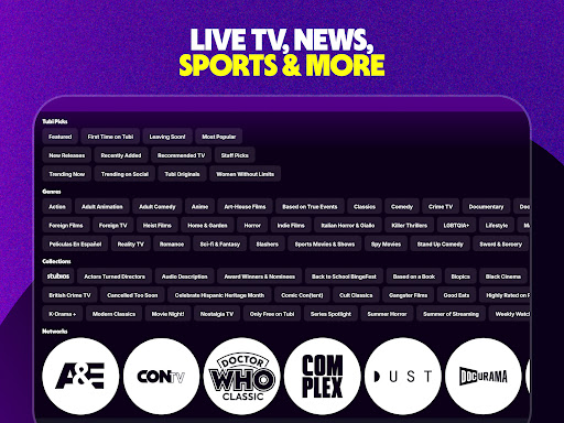 Tubi: Free Movies & Live TV - Entertainment - apps