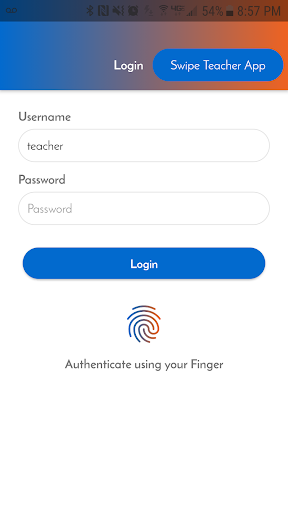Android application SwipeK12 Teacher App screenshort