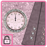 Pink diamond glitter theme icon