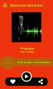 MENSAGEM WEB RADIO