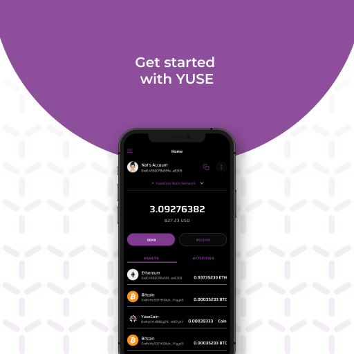 Yuse: Bitcoin & Crypto Wallet Screen 3