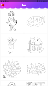 muslim cartoon - coloring game