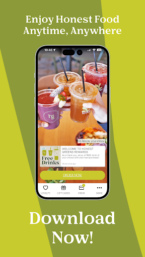 Android application Honest Greens screenshort