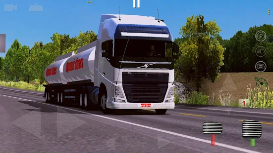 World Truck Driving Simulator Inside view of truck