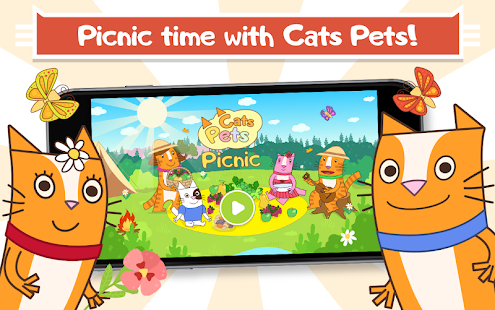 Cats Pets: Pet Picnic! Kitty Cat Games for Kids! banner