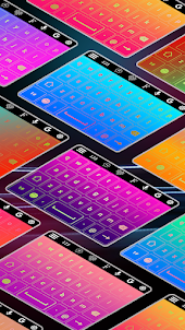 Neon Led Keyboard Photo, Emoji