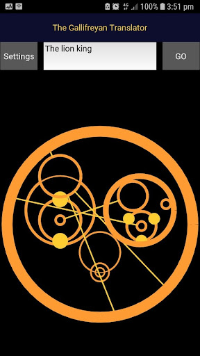 Android application The Gallifreyan Translator screenshort