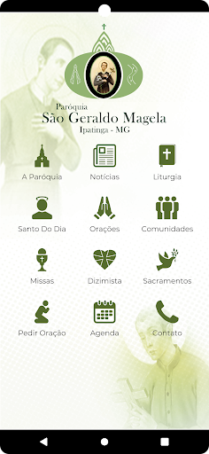 Android application Paróquia São Geraldo Magela screenshort