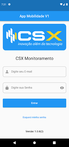 Android application CSX Monitoramento screenshort