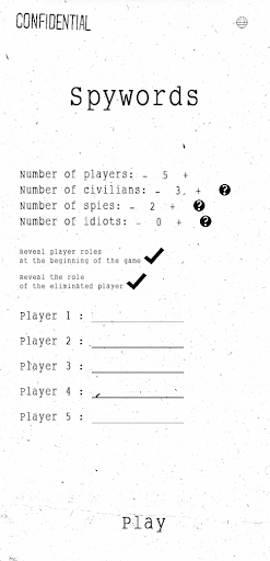 Android application Spyword screenshort