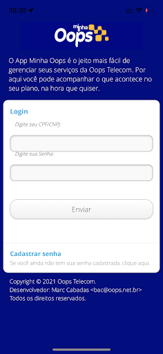 Android application Minha Oops! screenshort