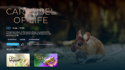 Screenshot of MagellanTV Documentaries