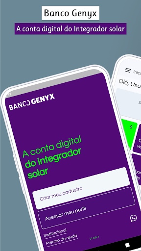 Android application Banco Genyx screenshort