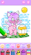 screenshot of Cute Kitty Coloring Glitter
