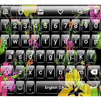 Glass BlackFlow Emoji Keyboard