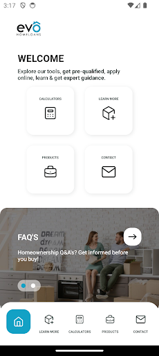 Android application Evo Home Finance App screenshort