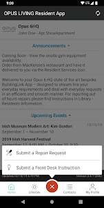 OPUS LIVING Resident App